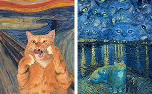Owner Recreates Famous Art Pieces By Incorporating Her Fat Orange Cat, And The Results Are Hilarious (15 New Pics)