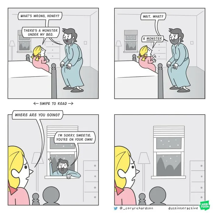 19 Short Yet Amusing Comics With Unexpected Endings By The Artist Dustin Rogers (New Pics)