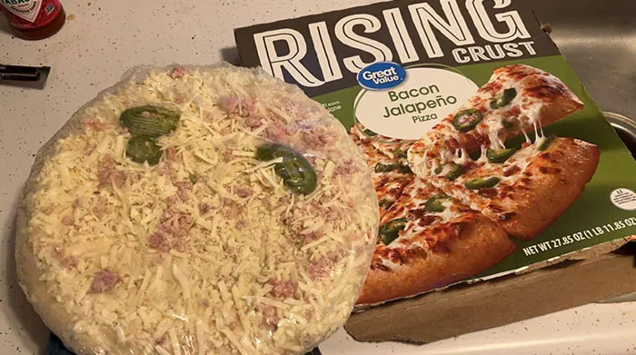 Opened The Pizza Box To This