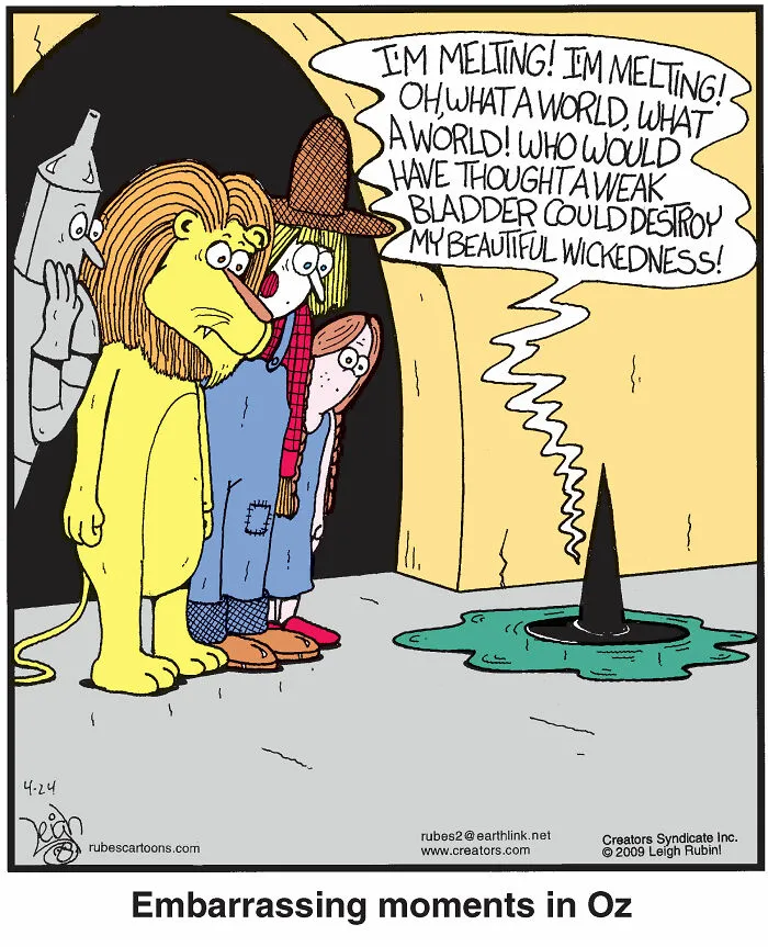 26 Absurdly Funny Comics Inspired By ‘Wicked’ And ‘The Wizard Of Oz’ By Leigh Rubin