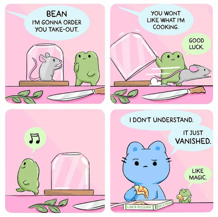 Here Are 31 ‘Foo Bun’ Comics About The Sweet Friendship Between A Cat And A Frog