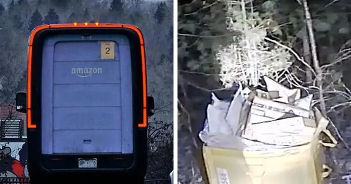 Police Discover Dozens Of Packages Left In The Woods By Delivery Driver Days Before Christmas 