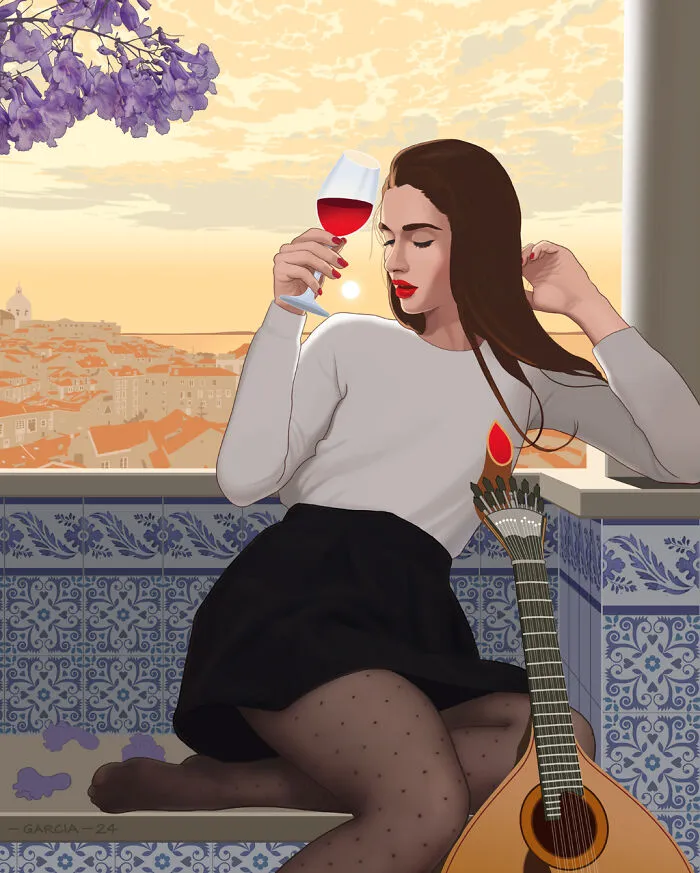 Portuguese Wine Bottle Label