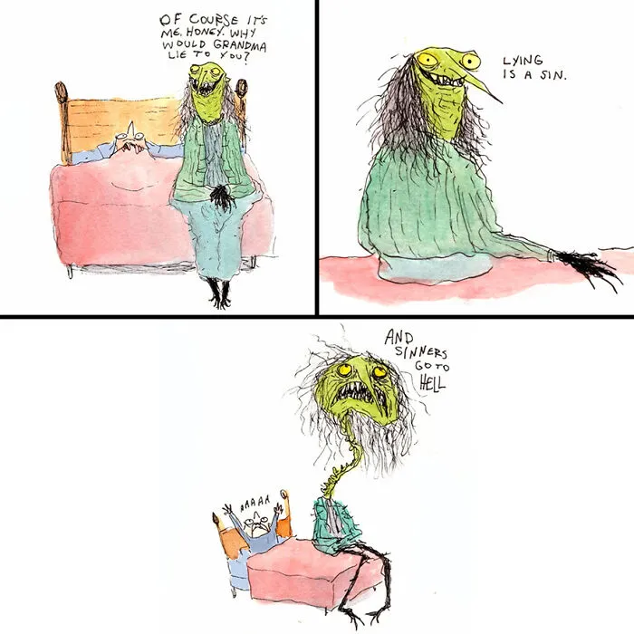 Kyle Beaudette’s Darkly Witty Artworks That Are Both Funny And Unsettling (31 Pics)