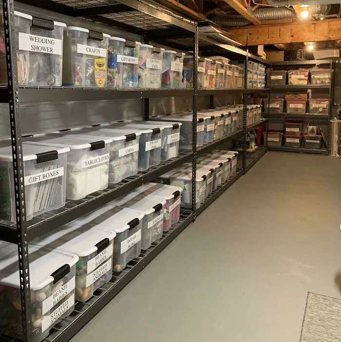 My Friend's Basement Organization Is Something Else