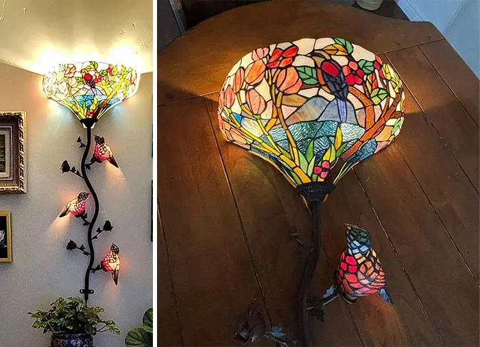 I Picked This Up A Couple Days Ago From Second Hand Sale. I'm So Happy, I've Always Wanted A Tiffany Styled Lamp