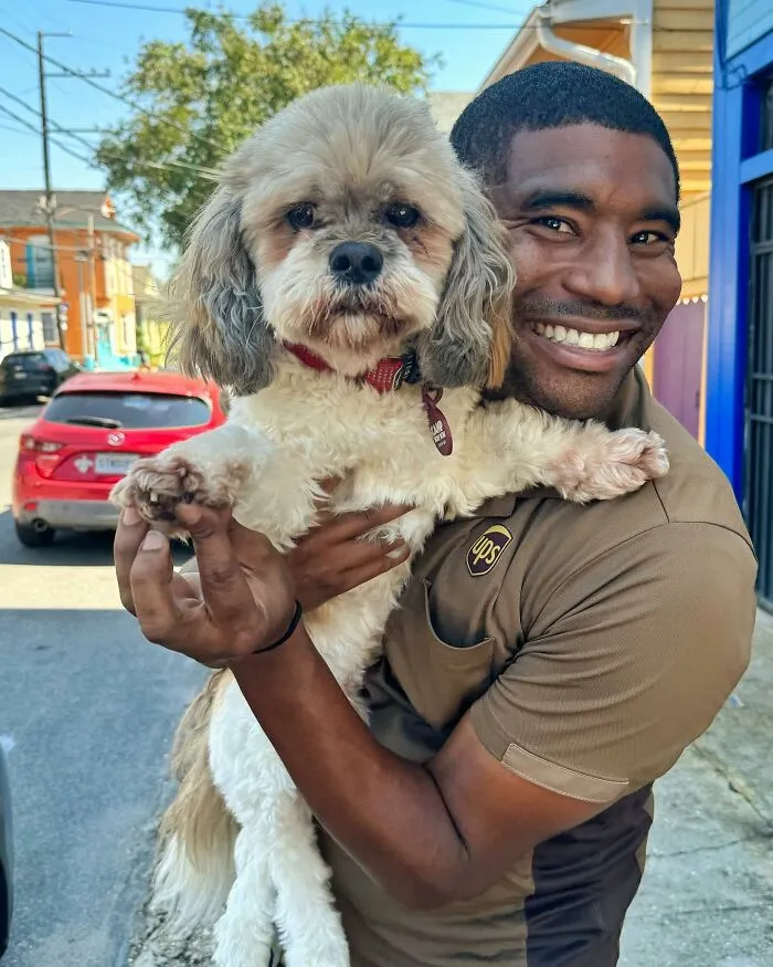 This UPS Driver's 21 New Photos With Pets Are The Dose Of Wholesome Content You Need