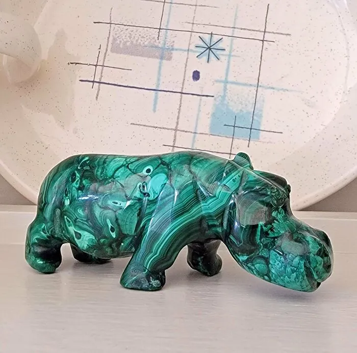 Found At A Thrift Store In Sedona Arizona. I Was Explaining To A Friend What A House Hippo Is. I Looked Down To My Left Hand & This Beauty Magically Appeared