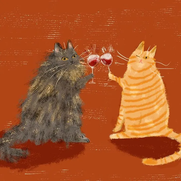 30 Whimsical Illustrations That Focus On Cats And Everyday Life, By Jamie Shelman