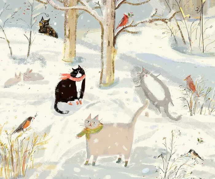 30 Whimsical Illustrations That Focus On Cats And Everyday Life, By Jamie Shelman