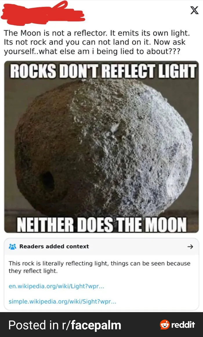 The Moon Doesn't Reflect Light