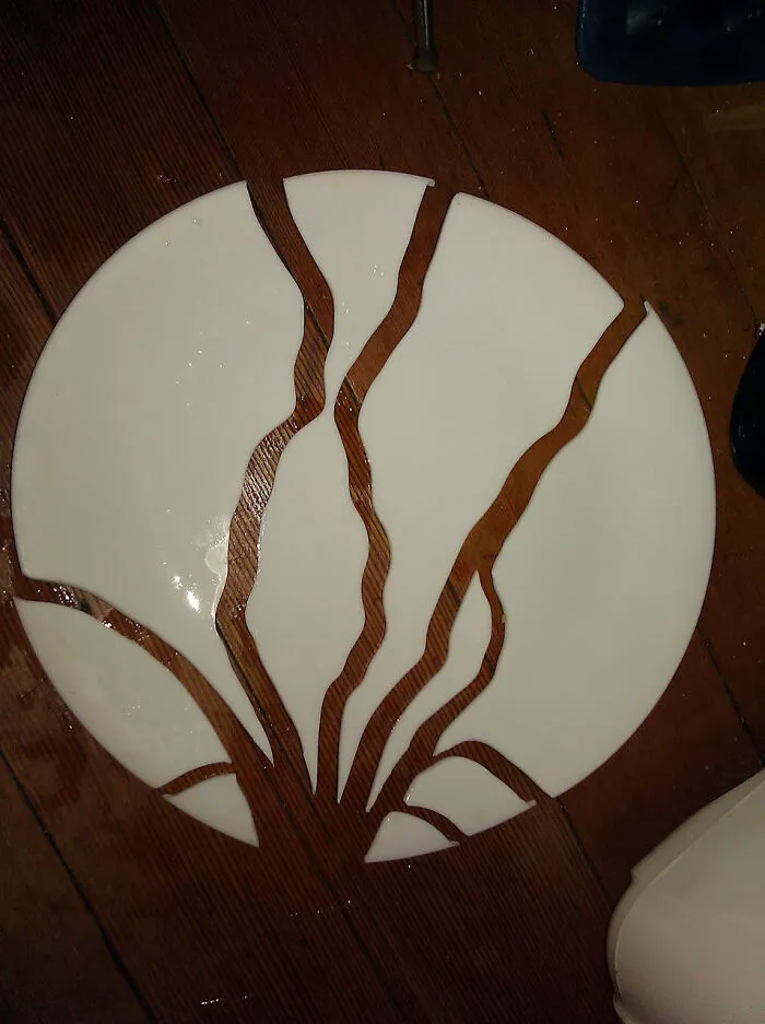 Dropped My Plate In The Kitchen, Inadvertently Made Art