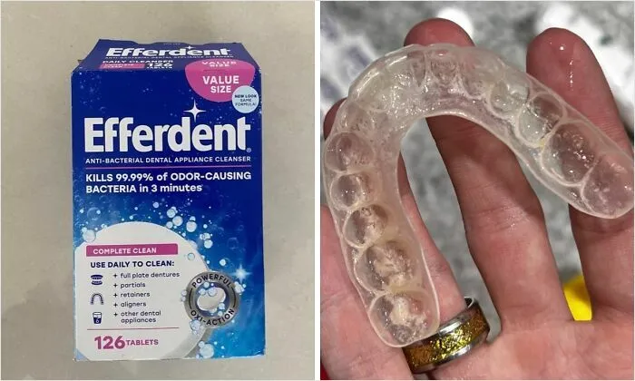 Keep Your Retainer Or Aligner Fresh, Clean, And Germ-Free With <a Style="Display:inline;" Href="Https://Www.amazon.com/Efferdent-Denture-Cleanser-Tablets-Complete/Dp/B01498r95w?ie=utf8&th=1&linkcode=ll1&tag=bpantelope-20&linkid=b6b2f4d890611f3435194314392e5c1b&language=en_us&ref_=as_li_ss_tl" Target="_blank"><span Style="Font: Inherit; Color: #d74b1f;"> Retainer Cleaner </Span>, A Gentle Yet Effective Solution For A Healthy And Hygienic Smile