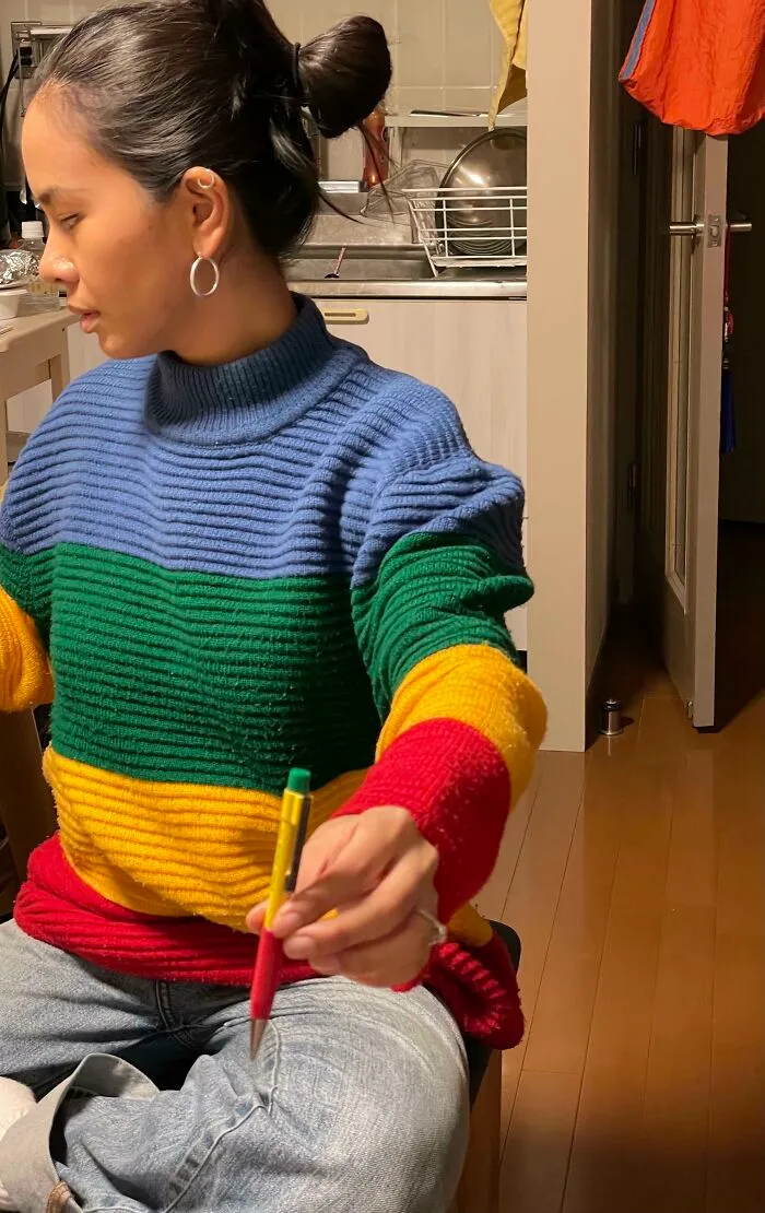 Pic My Husband Took Of Me Passing Him A Pencil