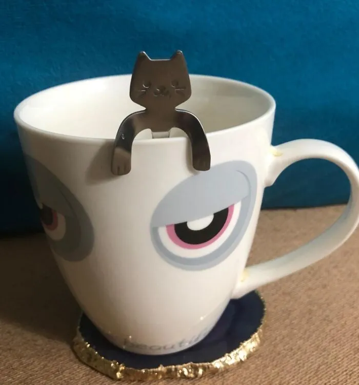 Brighten Up Your Beverage Routine With A Dash Of Feline Fun: The <a Style="Display:inline;" Href="Https://Www.amazon.com/Yjydada-Handle-Flatware-Drinking-Kitchen/Dp/B0793hj9tt?ie=utf8&linkcode=ll1&tag=bpbutterfly-20&linkid=3cb4f2055ee1fed6b94ea9ae475f9410&language=en_us&ref_=as_li_ss_tl" Target="_blank"><span Style="Font: Inherit; Color: #d74b1f;"> Cat Teaspoon </Span> Is The Purr-Fect Addition To Your Morning Cup, Adding A Playful Touch To Even The Most Mundane Moments