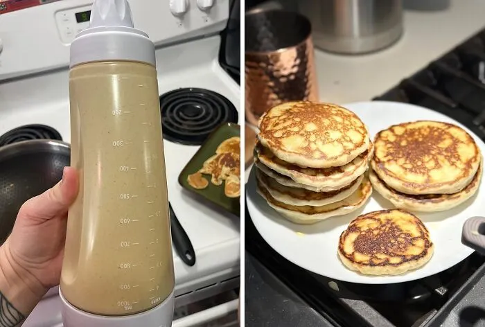 Pour The Perfect Pancake With Ease Using The <a Style="Display:inline;" Href="Https://Www.amazon.com/Whiskware-Pancake-Batter-Mixer-Blenderball/Dp/B01jg57jj4?ie=utf8&th=1&linkcode=ll1&tag=bpwoodpecker-20&linkid=40ba7e0666d93b8d3b66e71dfd86935a&language=en_us&ref_=as_li_ss_tl" Target="_blank"><span Style="Font: Inherit; Color: #d74b1f;"> Pancake Batter Dispenser </Span>, A Clever Kitchen Tool That Eliminates Messy Pours And Ensures A Tidy Breakfast Routine