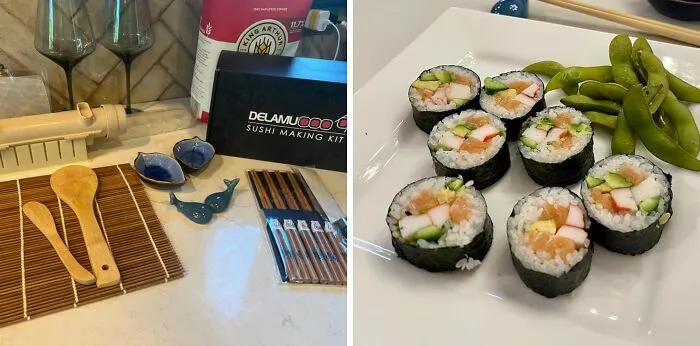 Roll With It! The <a Style="Display:inline;" Href="Https://Www.amazon.com/Delamu-Making-Bazooka-Spreader-Chopsticks/Dp/B089zy5zgp?ie=utf8&th=1&linkcode=ll1&tag=bpwoodpecker-20&linkid=5637e04343ed71a6ae4a73d5e909dfbc&language=en_us&ref_=as_li_ss_tl" Target="_blank"><span Style="Font: Inherit; Color: #d74b1f;"> Sushi Making Kit </Span> Is The Perfect Way To Get Your Sushi Game On - No More Messy Rice Or Fillings, Just Perfectly Crafted Rolls Every Time