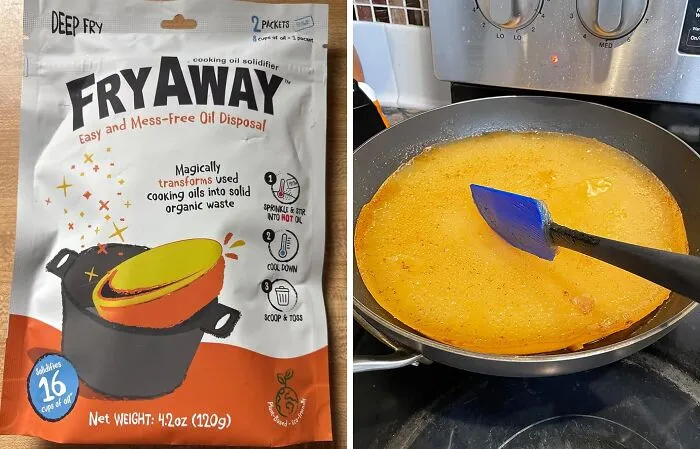 The Messy Art Of Cooking Just Got A Whole Lot Neater! The <a Style="Display:inline;" Href="Https://Www.amazon.com/Fryaway-Df413/Dp/B09crn1mm1?ie=utf8&linkcode=ll1&tag=bpwoodpecker-20&linkid=6d04394406197721ed11a1dccaf36a96&language=en_us&ref_=as_li_ss_tl" Target="_blank"><span Style="Font: Inherit; Color: #d74b1f;"> Fryaway Cooking Oil Solidifier </Span> Turns Hot Oil Into A Solid, Making Disposal A Breeze And Minimizing The Risk Of Splatters And Spills