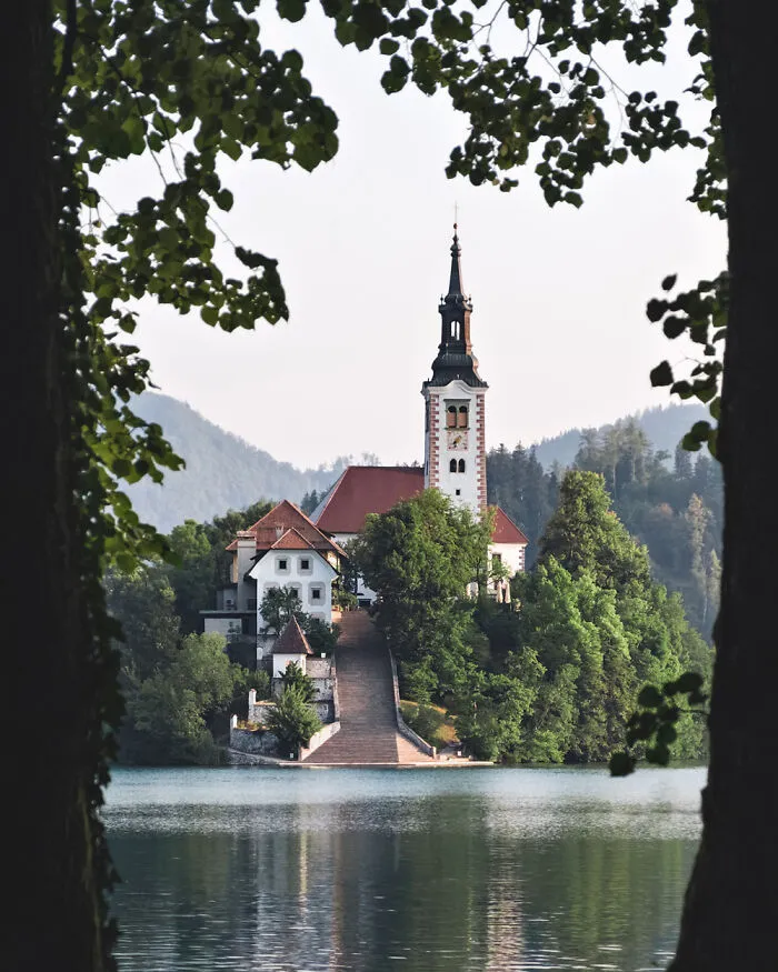Assumption Of Mary Church In Lake Bled, Slovenia