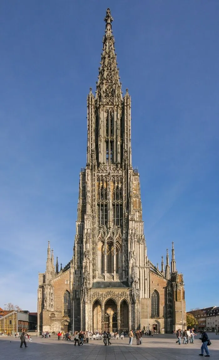 The World's Tallest Church. Finished In 1890, Ulm Minster In Germany Is The Fourth Tallest Structure Built Before 1900 At 161.5 Meters, And For A Short Period Of Time Was The Tallest Building In The World (Yes, Taller Than The Great Pyramid)