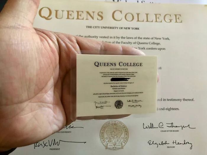 Diploma Came With A Wallet Sized Version