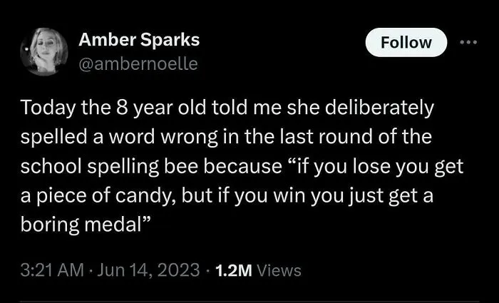 Who Wants A Boring Medal? Not This Kid