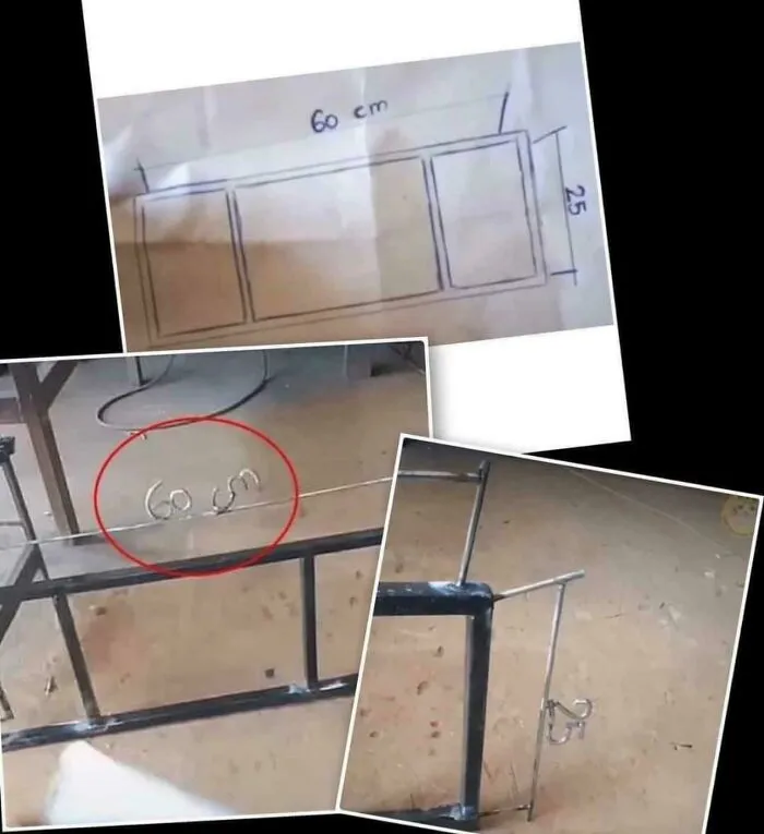 El soldador se tomó las instrucciones literalmente