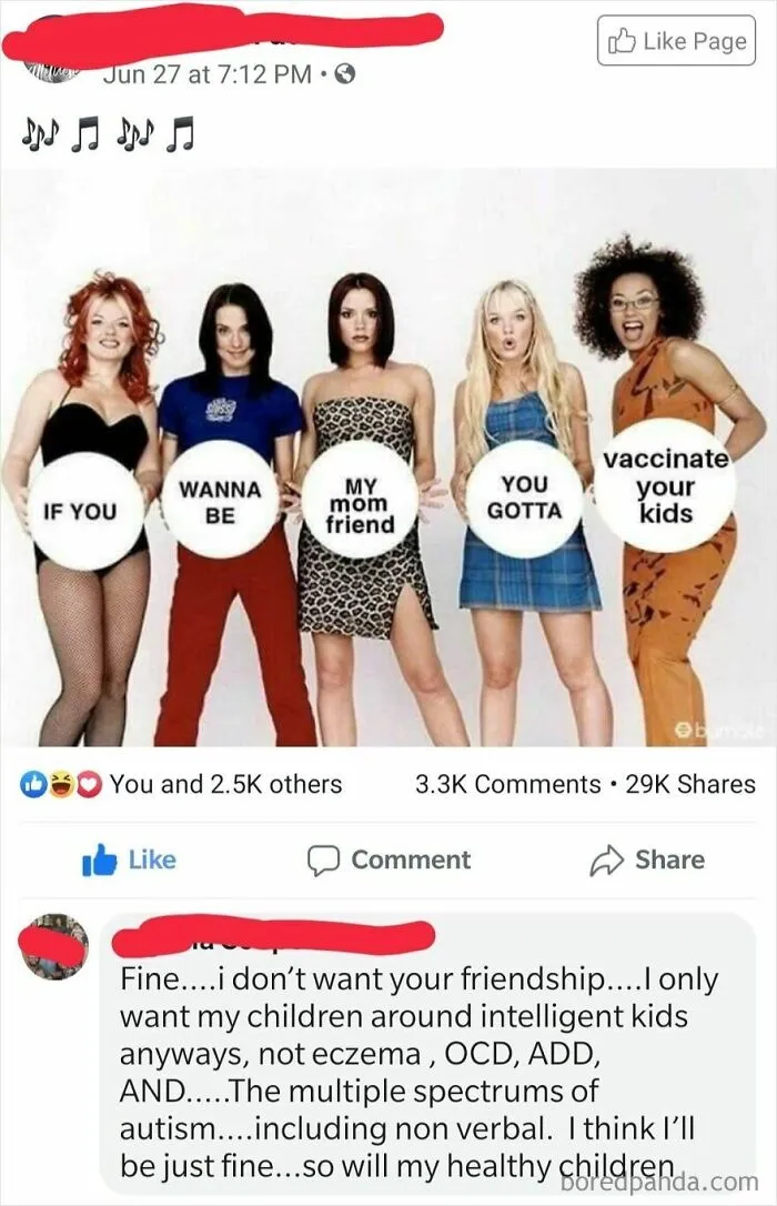 Couldn't Decide If This Deserved The Unfathomable Stupidity Or Vaccine Flair