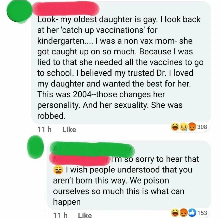 Vaccinations Made My Daughter Gay