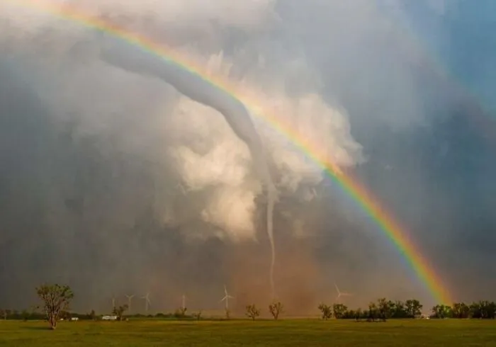 Rainbow And Tornado