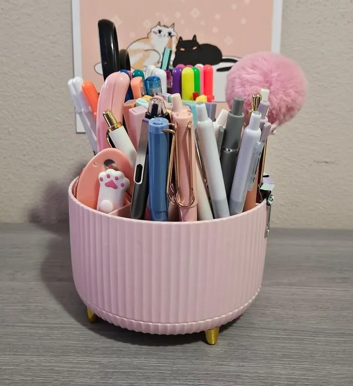 Spin Your Way To A More Organized Desk With The <a Style="Display:inline;" Href="Https://Www.amazon.com/360%c2%b0degree-Rotating-Organizers-Stationery-Organizer/Dp/B0bv336slw?ie=utf8&th=1&linkcode=ll1&tag=bpkomodo-20&linkid=7ef758b46314420c271bdf1d532c7dad&language=en_us&ref_=as_li_ss_tl" Target="_blank"><span Style="Font: Inherit; Color: #d74b1f;"> Cute 360 Degree Rotating Pen Holder </Span>. This Adorable Pen Holder Keeps Your Writing Utensils Within Easy Reach, And Its Rotating Design Makes It Easy To Grab What You Need Without Having To Dig Through A Messy Cup Or Container