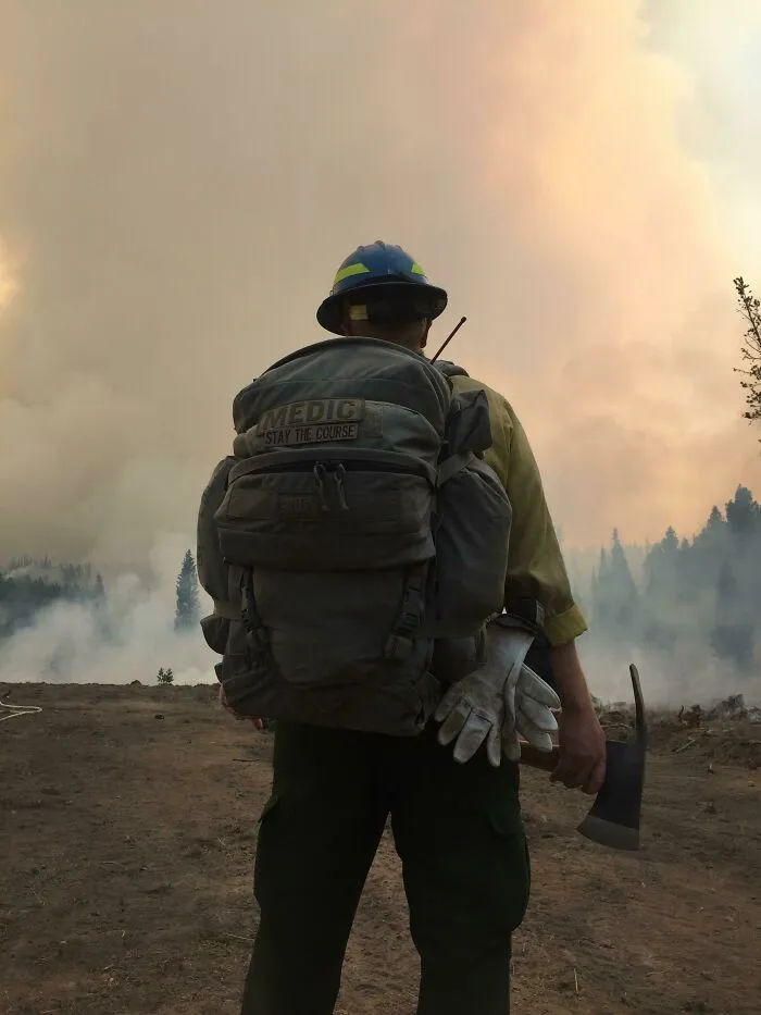 Last Day On The Line After 6 Years In Wildfire. It Has Been An Honor. Stay Safe!