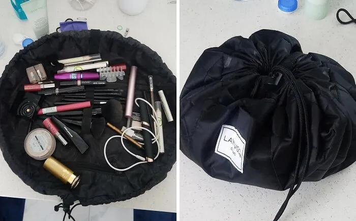 Get Your Beauty Routine In Order With The <a Style="Display:inline;" Href="Https://Www.amazon.com/Lay-N-Go-Cosmo-Cosmetic-Bag-Black/Dp/B00b04v3pq?ie=utf8&th=1&linkcode=ll1&tag=bplemon-20&linkid=2d64237e2ecd78f253f0dc23cbd66451&language=en_us&ref_=as_li_ss_tl" Target="_blank"><span Style="Font: Inherit; Color: #d74b1f;"> Drawstring Cosmetic & Makeup Bag </Span>. This Clever Carry-All Keeps Your Makeup And Skincare Stash Tidy And Transportable, So You Can Take Your Beauty Essentials On-The-Go