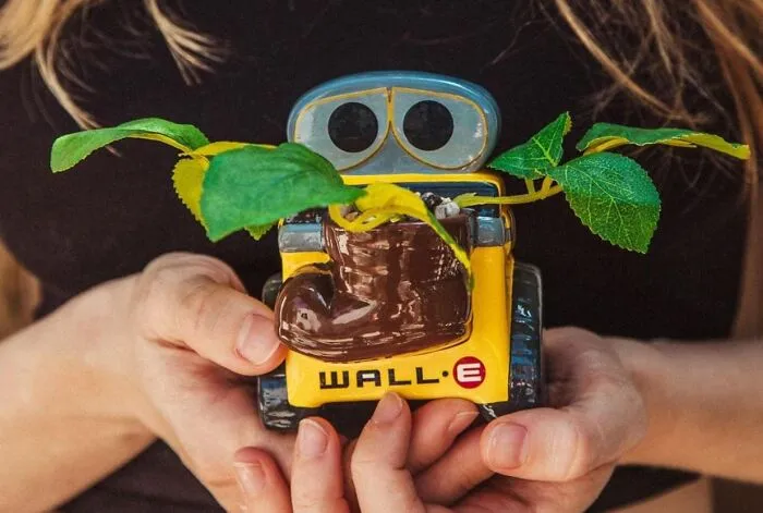 Bring A Touch Of Pixar Magic To Your Desk With The <a Style="Display:inline;" Href="Https://Www.amazon.com/Silver-Buffalo-Ceramic-Artificial-Succulent/Dp/B0bcdxw2dj?ie=utf8&linkcode=ll1&tag=bphawk-20&linkid=1eab8e0c8710ef0416913a72af22f9ff&language=en_us&ref_=as_li_ss_tl" Target="_blank"><span Style="Font: Inherit; Color: #d74b1f;"> Ceramic Wall-E Planter </Span>. It's The Perfect Spot For A Small Succulent Or Your Hopes And Dreams