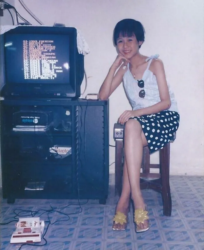 My (Future) Wife With Her Nintendo In 80s