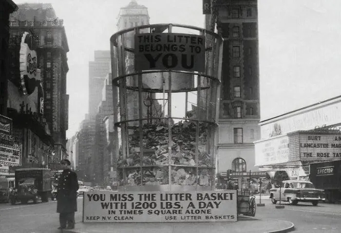 Old School Public Shaming In Times Square, 1955