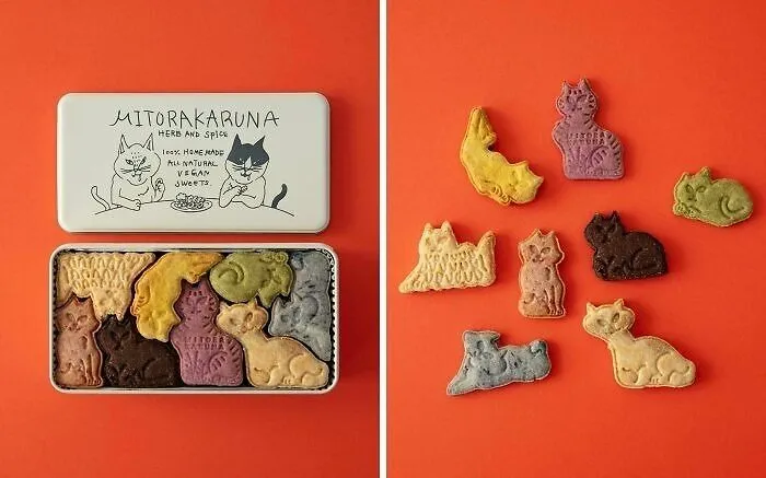 Maravilloso envase de galletas Mitorakaruna japonesas