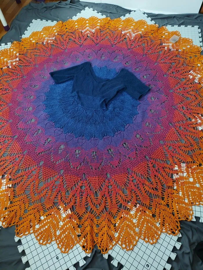 Blocking My Sunset Dress ✨️