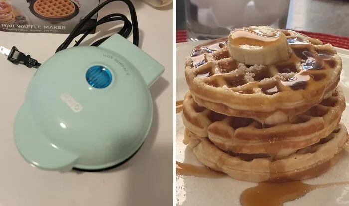 Waffle Love Just Got A Whole Lot Smaller (And Cuter) With The <a Style="Display:inline;" Href="Https://Www.amazon.com/Dash-Mini-Waffle-Maker-Nonstick/Dp/B01m9i779l?ie=utf8&th=1&linkcode=ll1&tag=bpgrape-20&linkid=13c84b893b6732d73a9c22d9693b4049&language=en_us&ref_=as_li_ss_tl" Target="_blank"><span Style="Font: Inherit; Color: #d74b1f;"> Mini Waffle Maker </Span>! This Adorable Mini Maker Churns Out Perfectly Toasted, Crispy-On-The-Outside, Fluffy-On-The-Inside Waffles That'll Make Your Brunch Game Unstoppable