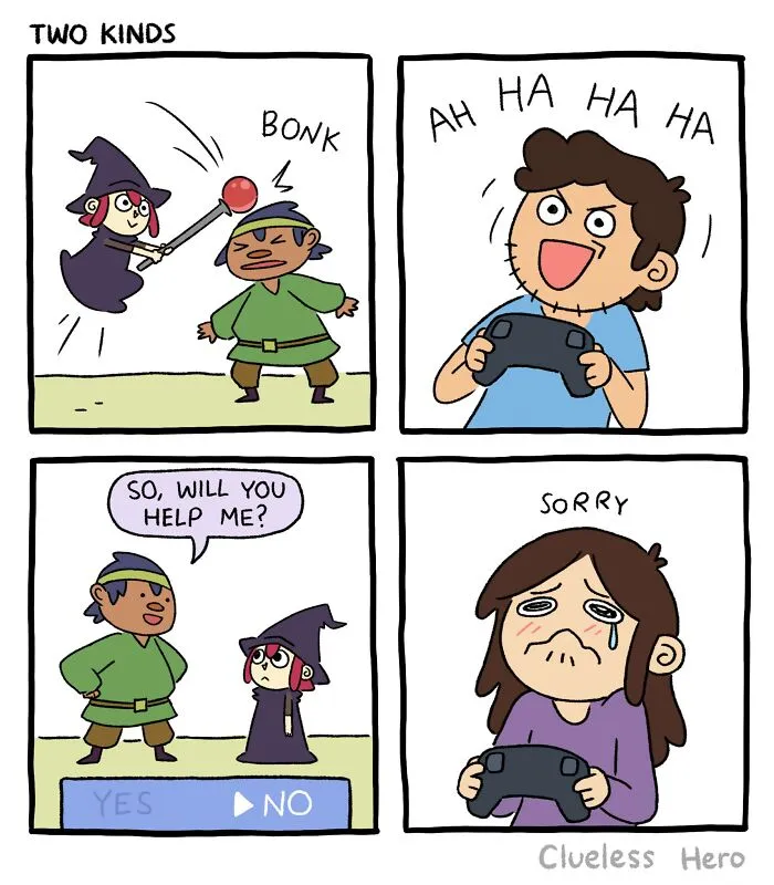 “Clueless Hero”: 20 Hilariously Accurate Gamer Comics Created By These Two Friends (New Pics)
