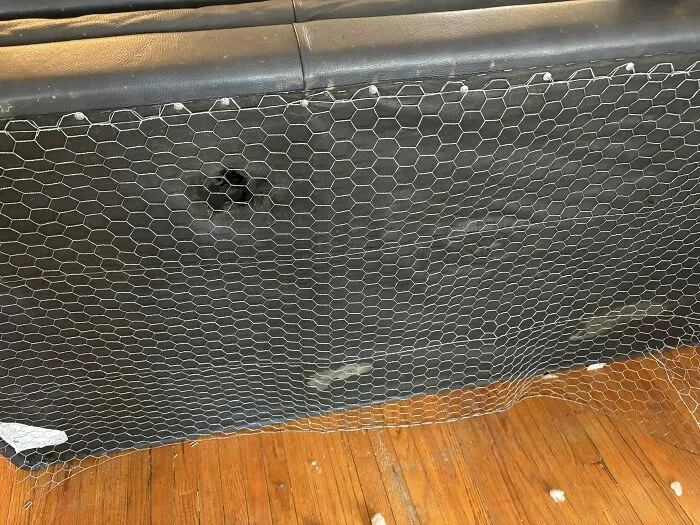 Kitten Proofing The Underside Of My Couch