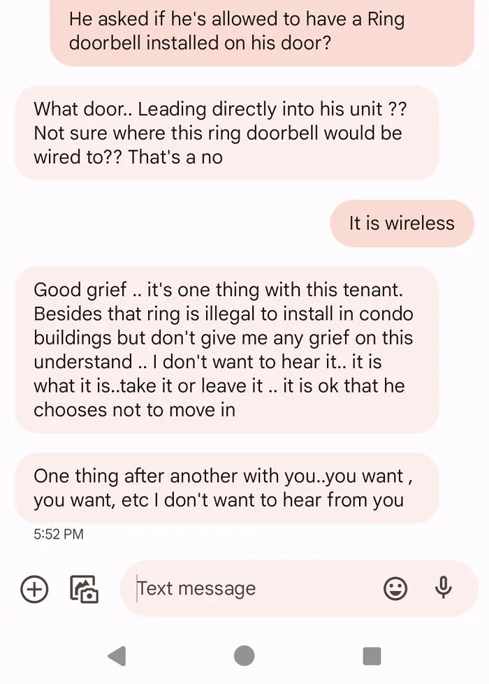 I Asked The Hoa President If A Ring Doorbell Can Be Installed