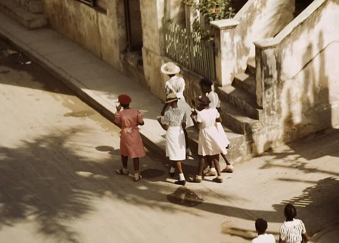 Street Scene, Christiansted, St. Croix Island, Virgin Islands, 1941 Dec