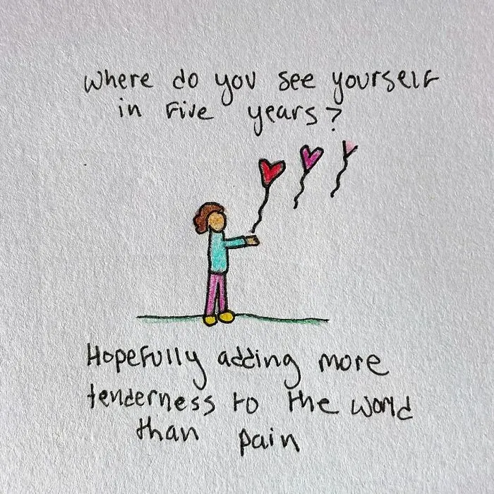 Little Hand-Drawn Notes That Celebrate The Imperfections Of Being Human, By This Artist (40 Pics)
