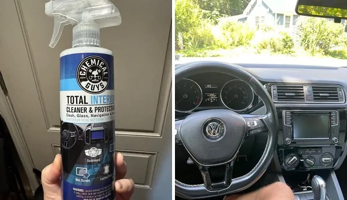 Make The Inside Of Your Car So Fresh And Clean, You'll Forget About All The Times You Ate Tacos In The Driver's Seat With <a Style="Display:inline;" Href="Https://Www.amazon.com/Chemical-Guys-Spi22016-Protectant-Fluid_ounces/Dp/B071ztprjl?ie=utf8&th=1&linkcode=ll1&tag=bpmonkey-20&linkid=8ac79f437aa22c5f8fc3aa7239905b55&language=en_us&ref_=as_li_ss_tl" Target="_blank"><span Style="Font: Inherit; Color: #d74b1f;"> Total Interior Cleaner And Protectant </Span>