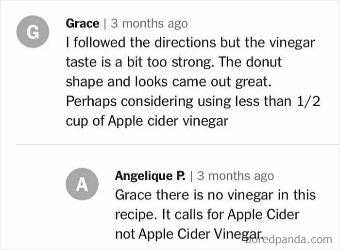 30 Salty Comments From People Who Didn’t Follow A Recipe And Lacked Common Sense