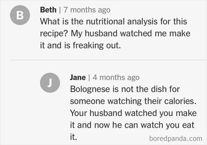 30 Salty Comments From People Who Didn’t Follow A Recipe And Lacked Common Sense