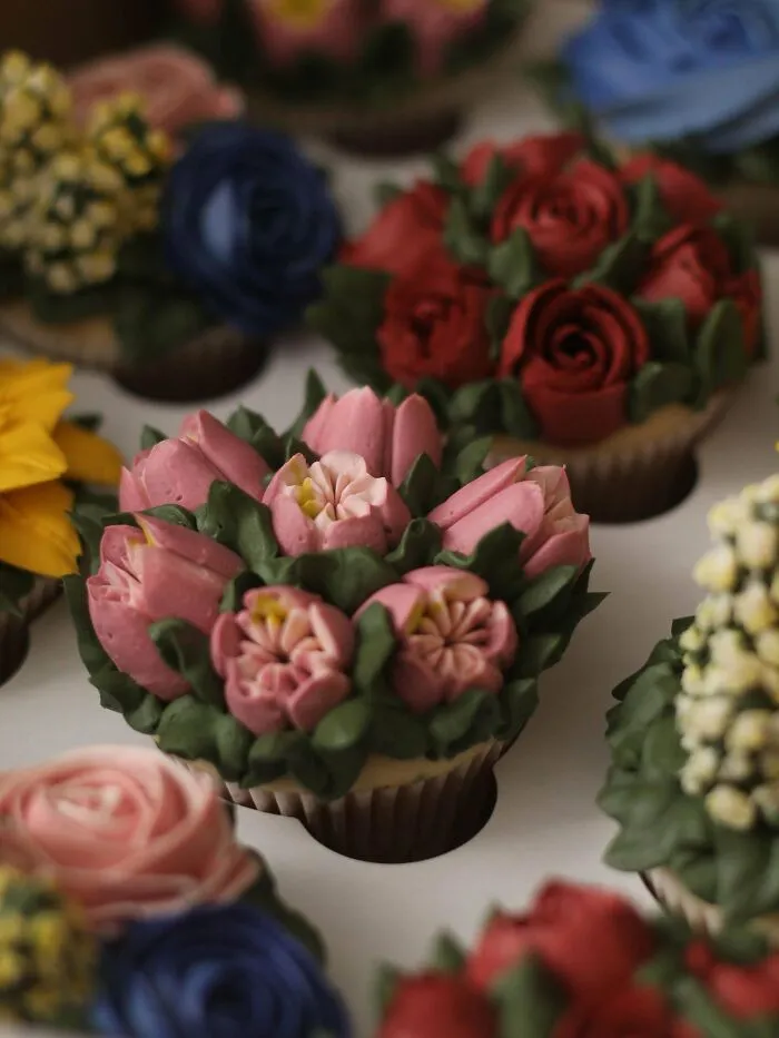 He empezado en una nueva oficina y he hecho estos cupcakes para el equipo