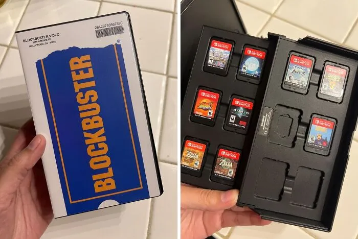 Take A Trip Back To The Vhs Era With The <a Style="Display:inline;" Href="Https://Www.amazon.com/Blockbuster%c2%ae-Mini-Cassette-Switch-Case/Dp/B0cr6y3tw9?ie=utf8&linkcode=ll1&tag=bpfrog-20&linkid=1d98207cbcb4fc02281e18ac18ce5a93&language=en_us&ref_=as_li_ss_tl" Target="_blank"><span Style="Font: Inherit; Color: #d74b1f;"> Blockbuster Cassette Box </Span>. This Radical Case Doubles As A Nintendo Switch Game Holder, Bringing A Blast Of Nostalgia To Your Gaming Setup