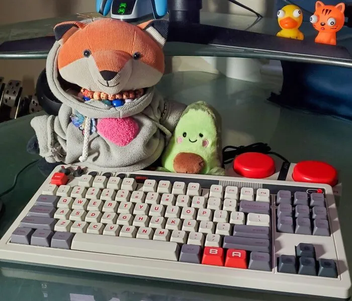 The Satisfying Clicky-Clack Of A <a Style="Display:inline;" Href="Https://Www.amazon.com/Mechanical-Keyboard-Bluetooth-Swappable-Programmable-PC/Dp/B0ccp8kygg?ie=utf8&linkcode=ll1&tag=bpfrog-20&linkid=c1b0d2bc1ea7b143738c9733e4bc207e&language=en_us&ref_=as_li_ss_tl" Target="_blank">  <span Style="Font: Inherit; Color: #d74b1f;"> Retro Mechanical Keyboard </Span> Will Make Writing Emails Feel Like You're Composing A Great Novel